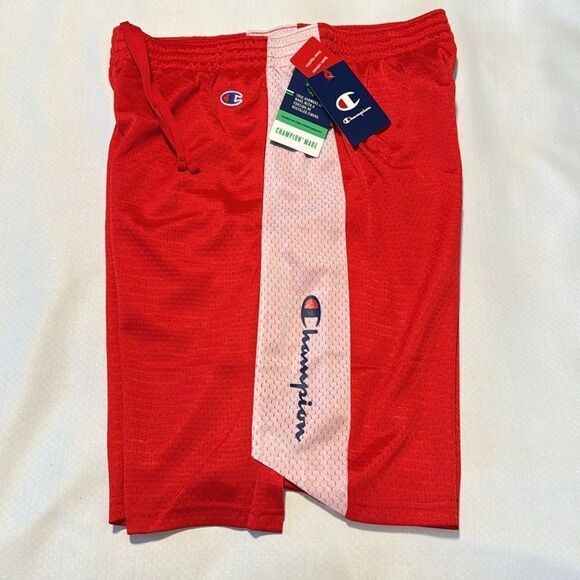 Champion Shorts Mens Medium Red Mesh - Picture 1 of 2